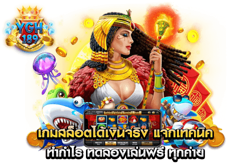 เกมสล็อตได้เงินจริง แจกเทคนิค ทำกำไร ทดลองเล่นฟรี ทุกค่าย